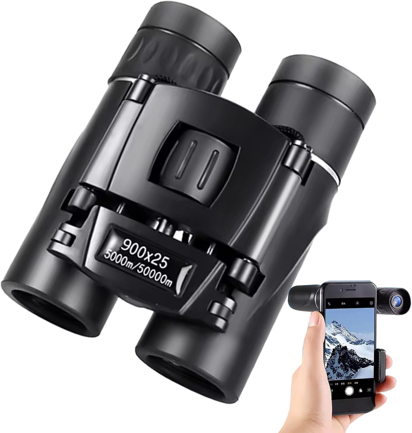 Compact Binoculars for Adults,Binoculars for Cruise - Night Vision Spotting Scope Lightweight Long-Range 900X25 HD for Travel Safari Hunting Hiking Stargazing
