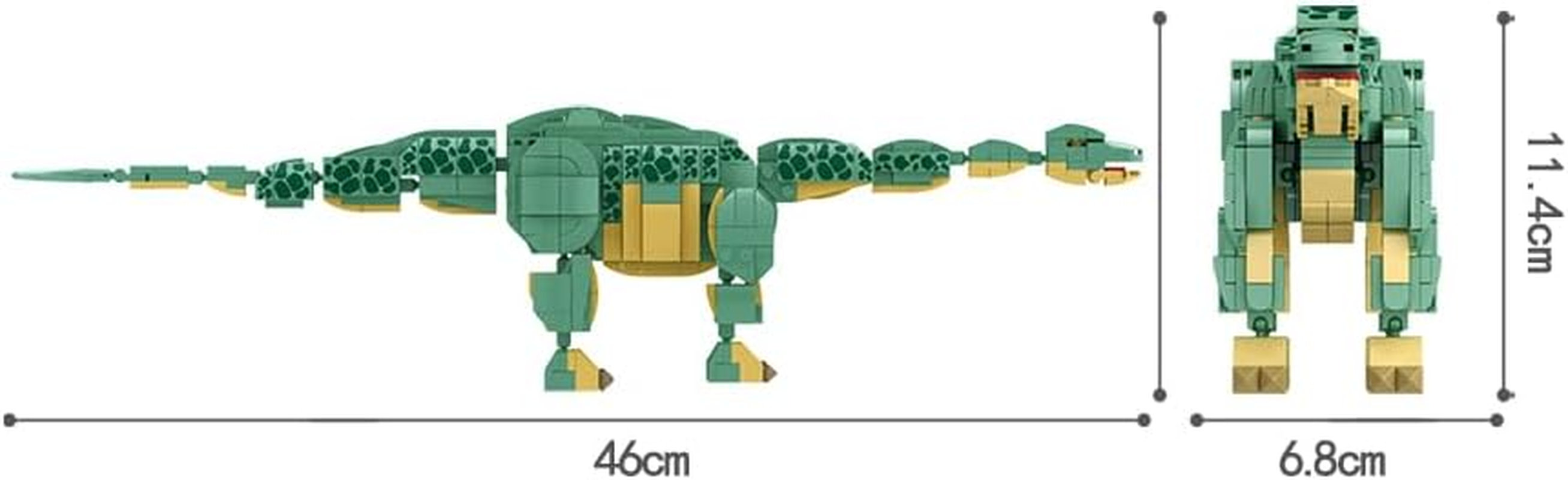 WOMA Dinosaur Building Blocks Set, Brachiosaurus Dino World Park Building Bricks Educational Toy for Boys (589PCS), Jurassic Park Building Toy for Adult and Kids Age 6+, Joint Can Move Flexibly image number 5