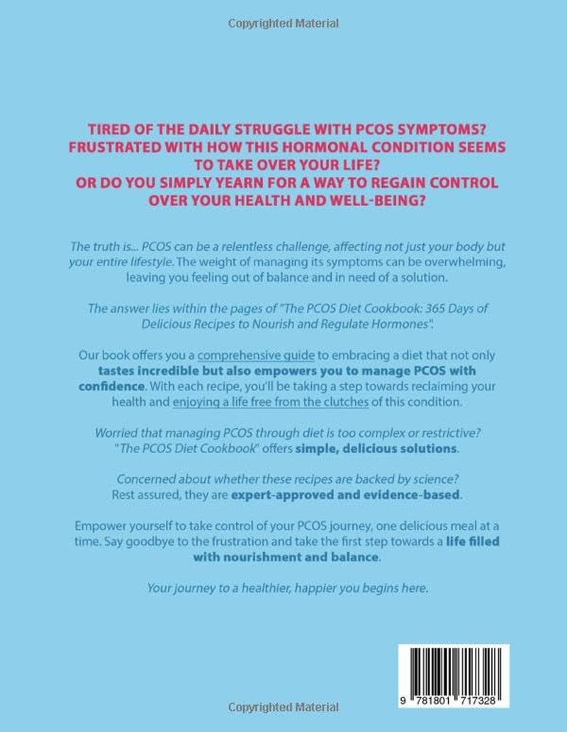 The PCOS Diet Cookbook: 365 Days of Delicious Recipes to Nourish and Regulate Hormones, Manage PCOS Symptoms, and Empower Girls on Their Journey to Hormonal Balance
