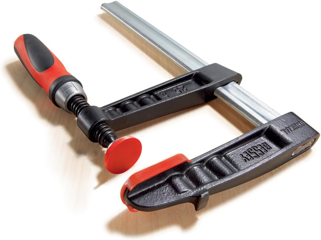 BESSEY TG4.016+2K Clamp, Woodworking, F-Style, 2K Handle, Replaceable Pads, 4 In. X 16 In., 880 Lb image number 5