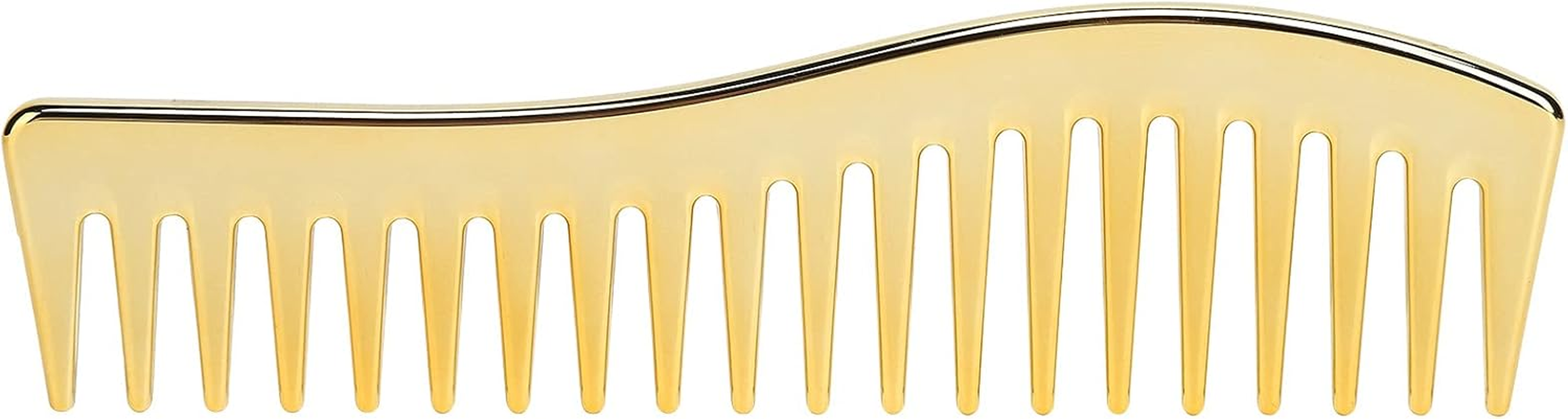 Wide Tooth Comb Set, Detangling Plastic Hair Comb for Women (Golden) image number 3
