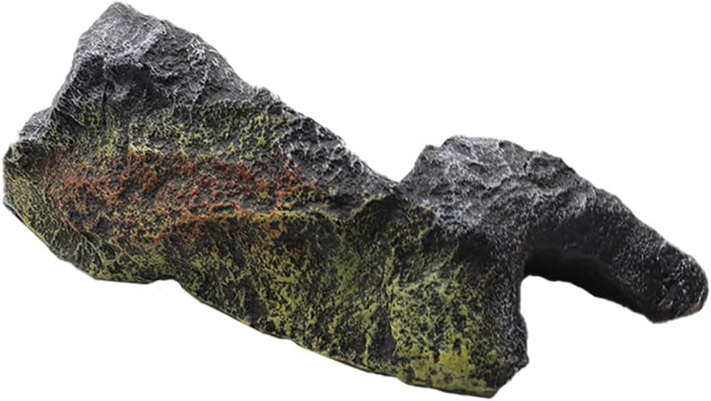 NUZAMAS Fish Tank Simulation Resin Rock Cave Hideouts Terrarium Habitat Decor Aquarium Resin Cave Ornaments for Lizards Snakes Crab Bearded Dragon Gecko image number 2