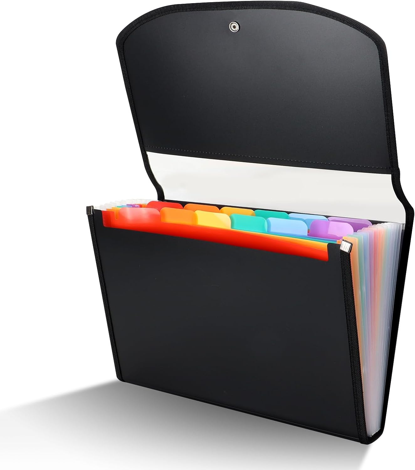 13 Pockets Expanding File Folder, A4 Document Organizer,Rainbow File Organizer for Filing Folders and Storing Files image number 4