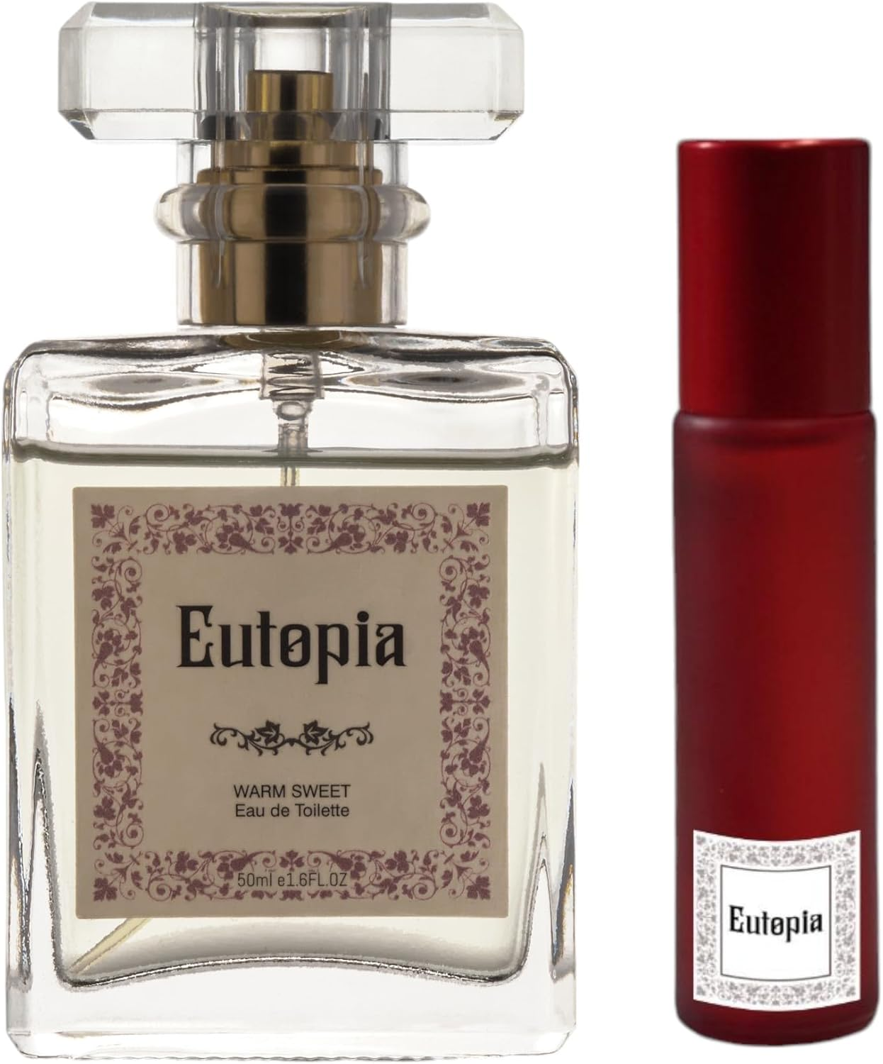 Eutopia Perfumes | Warm Sweet Set 50Ml Perfume + 10Ml Perfume Oil | Inspired by GU Envy Me | Perfume for Women