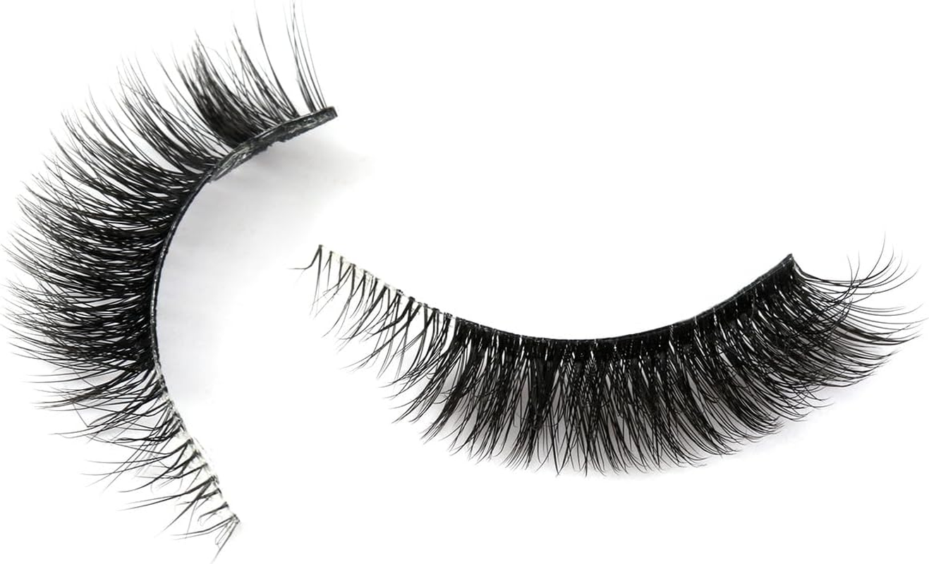 HICOCU Manga Lashes False Eyelashes Look like Individual Clusters Fluffy Faux Mink Lashes Natural Look 5 Pairs (AW9) image number 6
