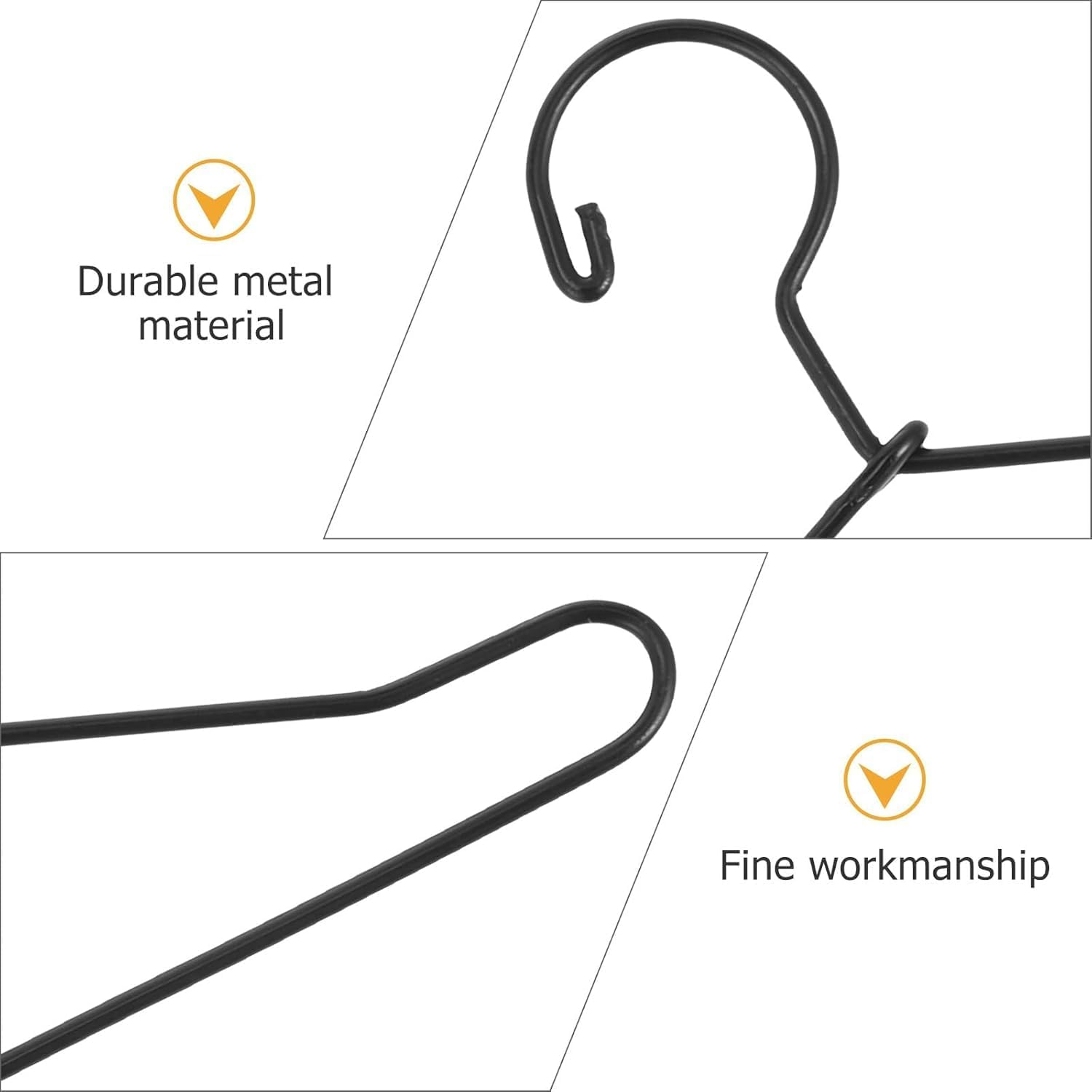 50 Pcs Metal Hanger, Small Clothes Hanger Outfit Hanger Clothing Rack Organizer Dress Holding Rack Coat Hanger Dress Holder, for Clothes Hanger image number 3