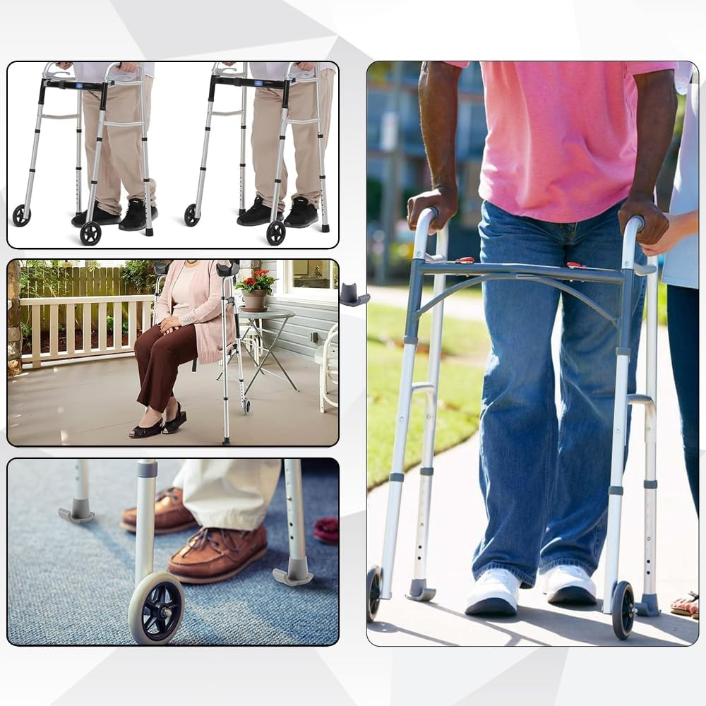 Walker Ski Glides, 2Pcs Rubber Walker Glide Skis Replacement Walker Feet Walker Glide Skis, Walker Glides Walker Feet Walker Glide Skis Walker Sliders, Walker Skis Walker Glides Fit Walkers image number 6