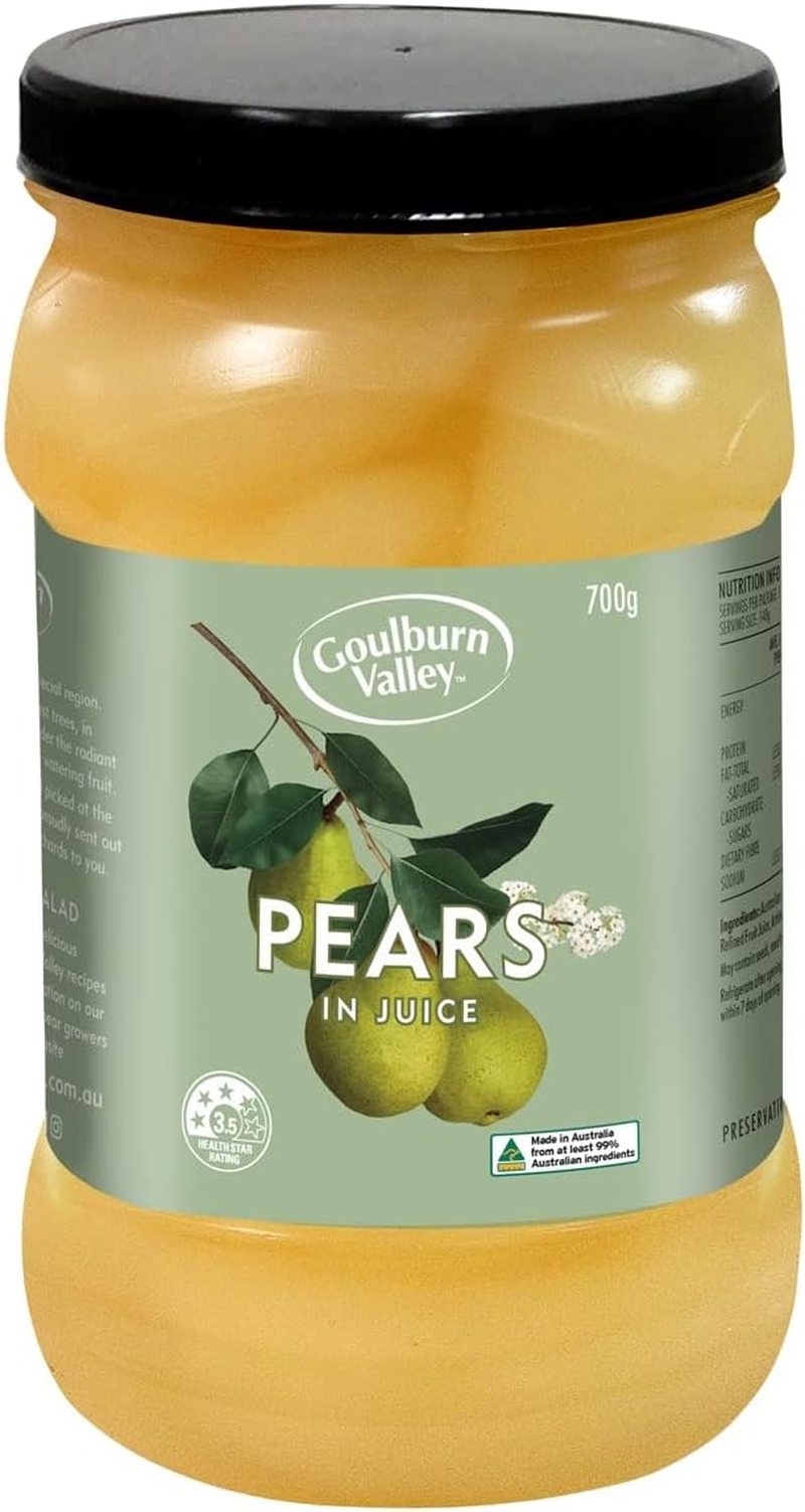 Goulburn Valley Reg Pear Sliced in Juice 700 G
