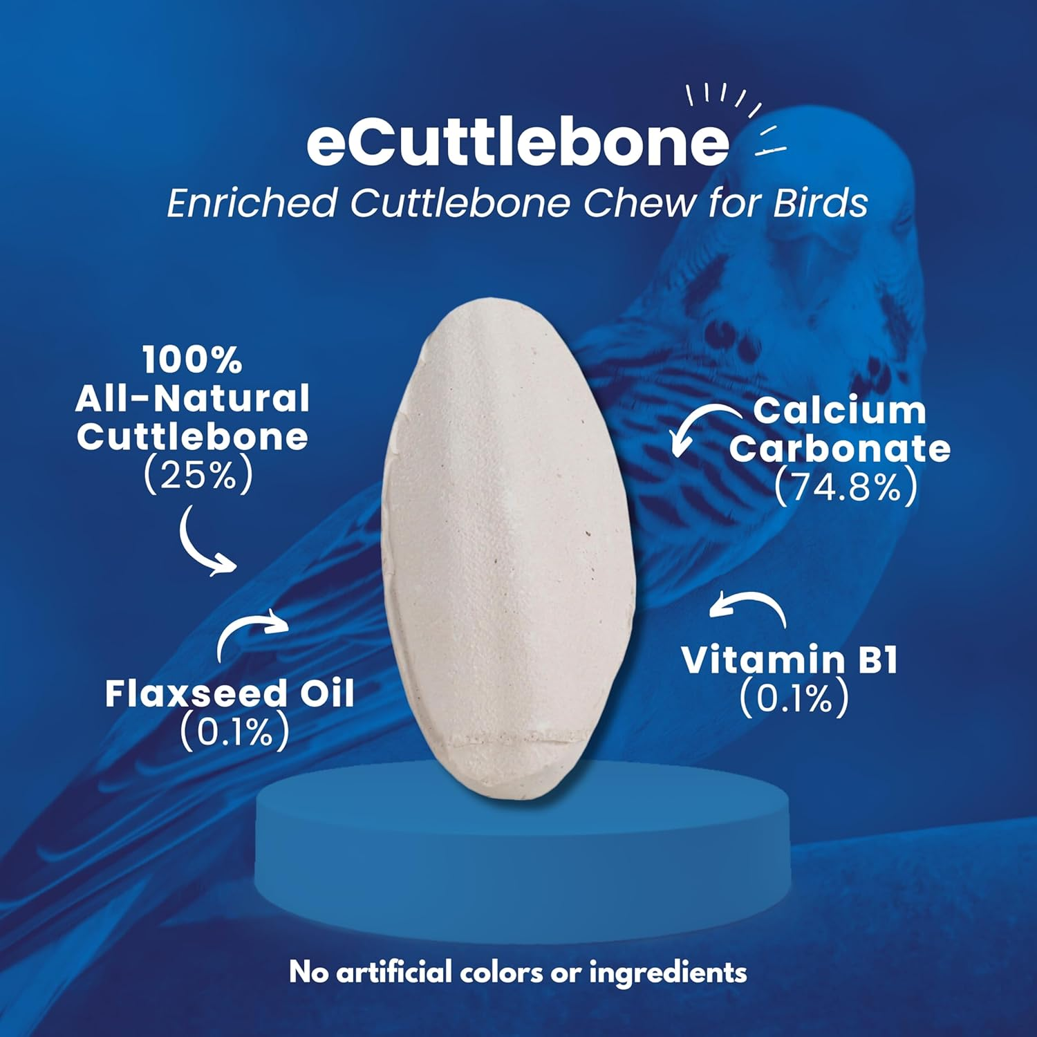 Penn Plax Bird Life E2 Natural Flavored Cuttlebone, 13 Cm Size (Pack of 2) image number 4