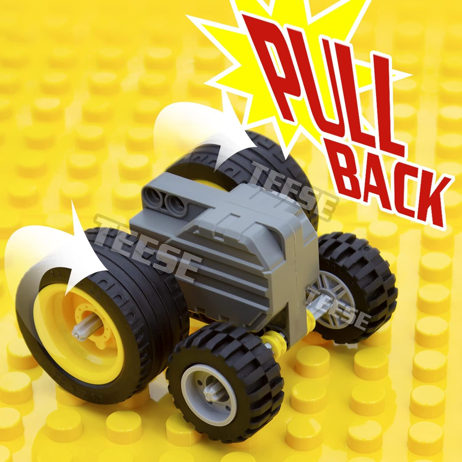 TEESE 415Pcs Beam-Frame-Axles-Pins-Wheel-Rebound-Motor, Compatible with Technic-Parts, for Stem-Moc-Ev3-Project-Track-Car-Bulk- Blocks (Random Color)