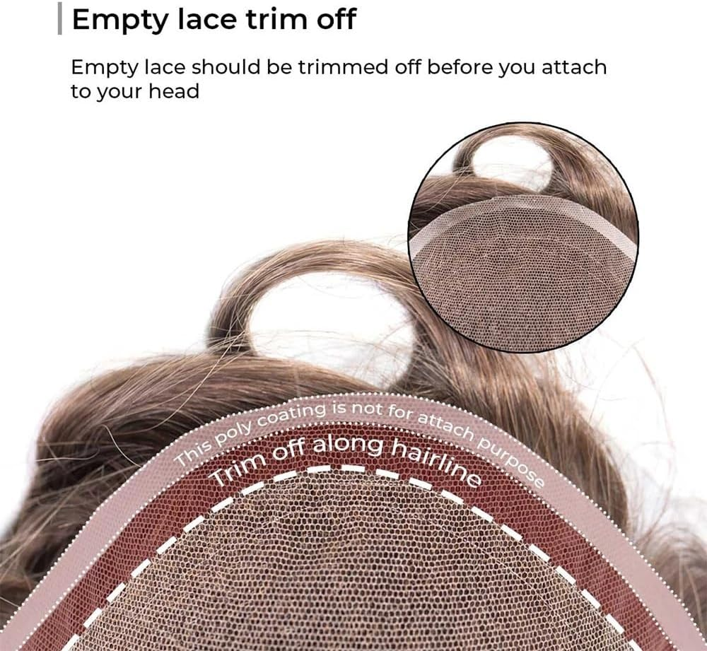 Replacement Men'S Toupee Indian Remy Hair System 8X10Inch Breathable Full Lace Replacement Hairpiece Systems image number 5