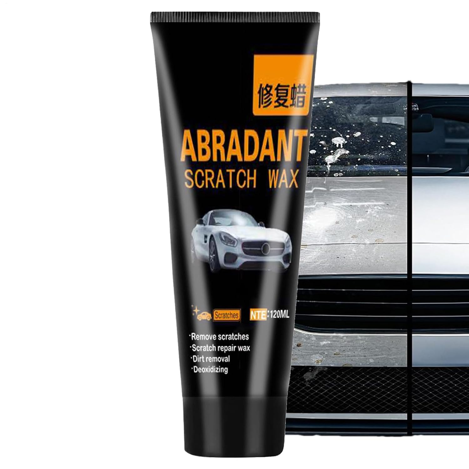 Car Scratch Remover,120Ml Car Wax Polish - Long-Lasting Protection, Detailing Supplies for Body Maintenance, Restoration image number 5