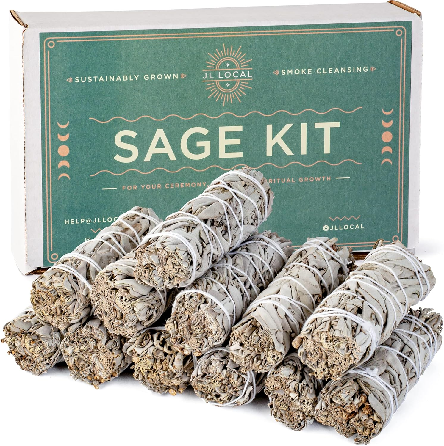 Handcrafted 4 Inch White Sage Sticks - Fresh, Natural California Sage Smudge Sticks with Instructions & Blessings - Wand Sage for Cleansing House Negative Energy & Other Smudging Rituals image number 5