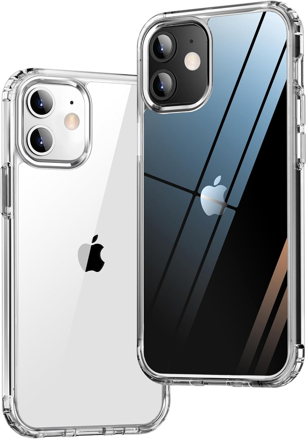 ONES for Iphone X/Xs Case Clear Slim [Shockproof Airbags] [Camera & Screen Protect] [Anti Yellow], PC + TPU Bumper Hybrid Protective Thin Hard Cover for Iphone 10 / 10S 5.8 Inch, Transparent