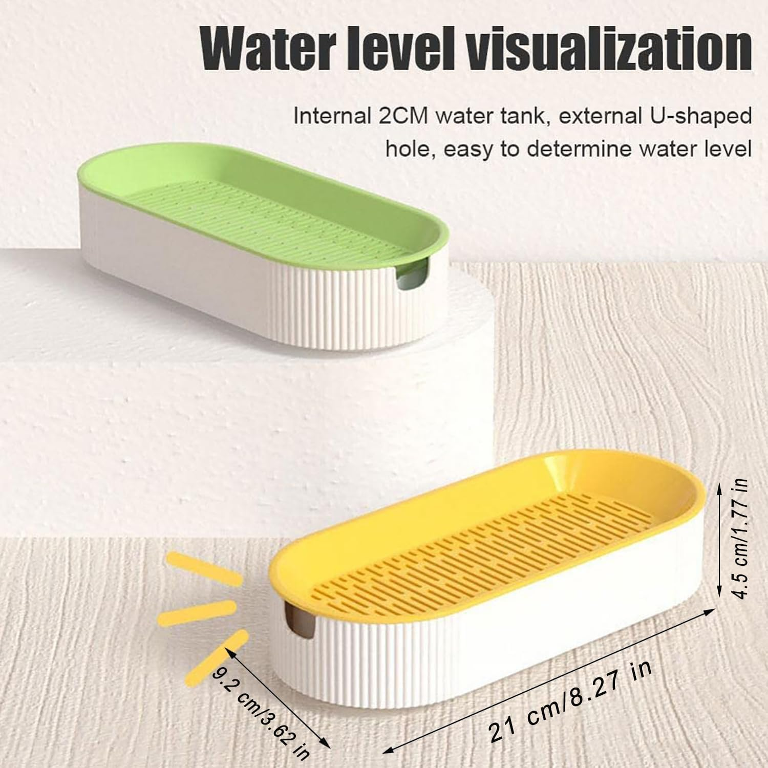 3 Pcs Hydroponic Cat Grass Planter, Seed Sprouter Tray Soil-Free Big Capacity Healthy Wheatgrass Grower Sprouting Container Kit for Kitten - Extra 15 Packs of Seeds image number 6