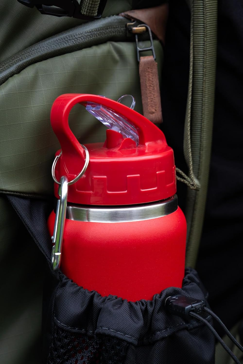 750Ml Insulated Water Bottle with Unique Easy-Grip Design, Straw, and Cleaning Brush - One-Handed Access, Stylish Hydration Companion (Turquoise) image number 5