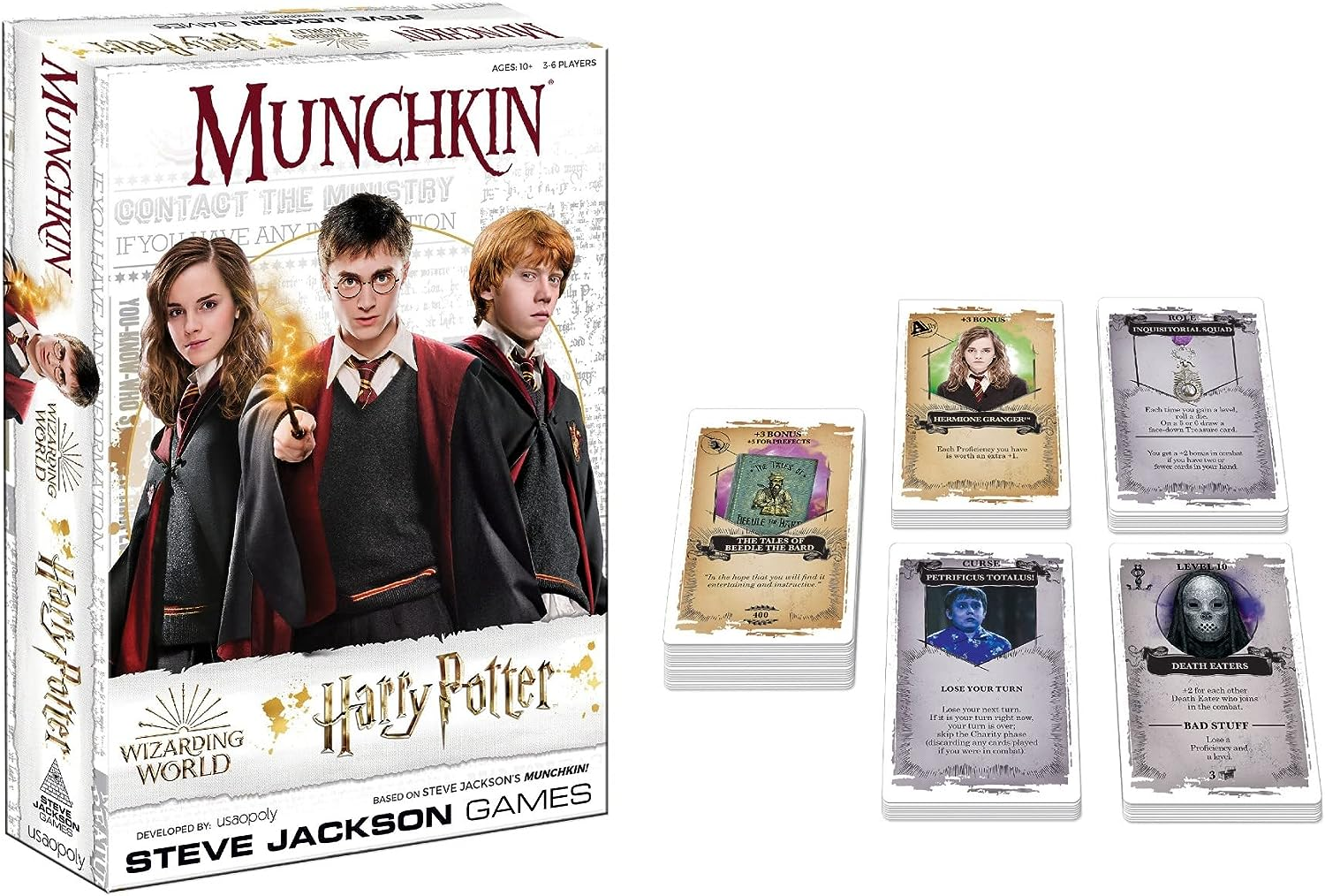 Munchkin: Harry Potter - Card Game for 3-6 Players, Magical Mischief in the Wizarding World