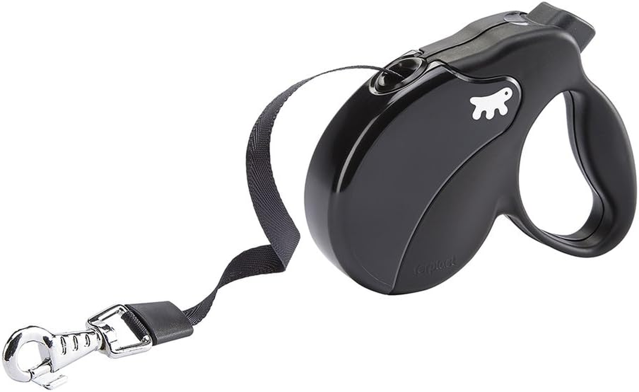 Retractable Dog Lead AMIGO TAPE S, Extending Tape, 5 M, Max 15 Kg, Red