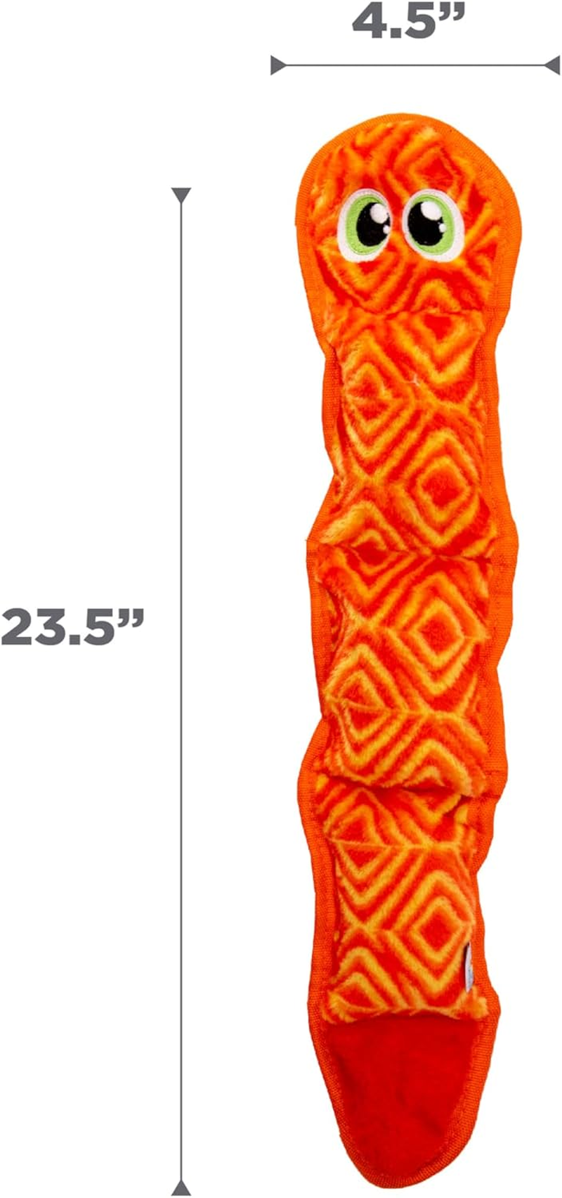 Outward Hound Invincibles Dog Toy - Stuffingless Squeaky Plush Dog Toy image number 4