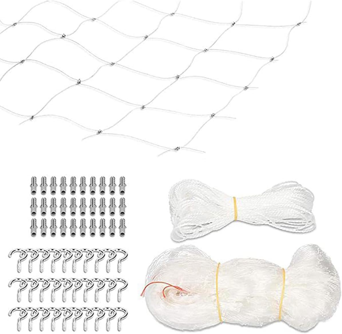 Sarini Guards Cat Nets 6 X 3 M Plastic Nylon Wire Guards Safety Fall Protection Nets for Cats?;Pet to Secure Balcony Windows image number 5