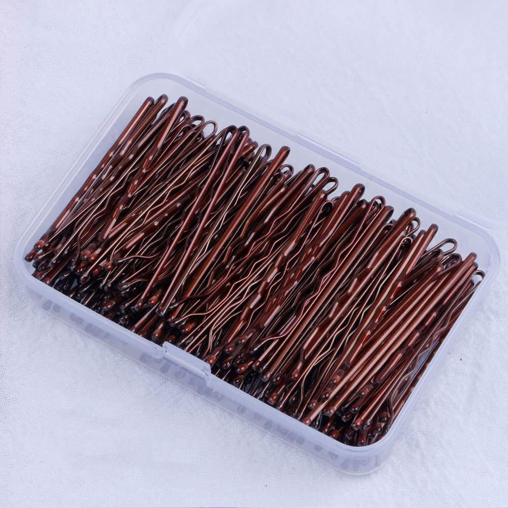 150Pcs Bobby Pins Hairpins Hair Grips Fringe Holder Salon Hairdressing Barrette Coffee
