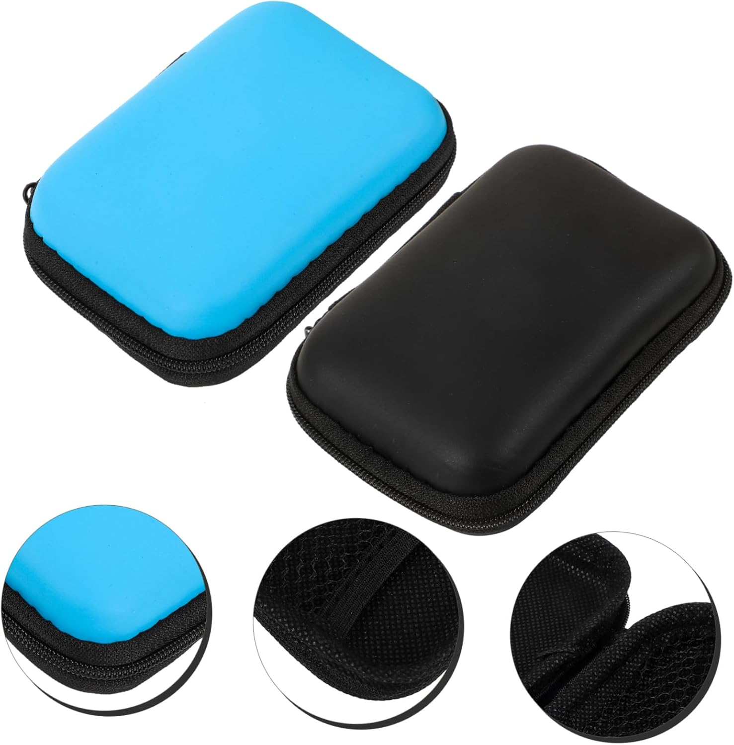 Jojofuny 2Pcs Portable Hard Drive Case Protective Storage Box for Travel Accessories Travel-Friendly Organizer for Accessories Clothing Shoes and Cosmetics image number 6