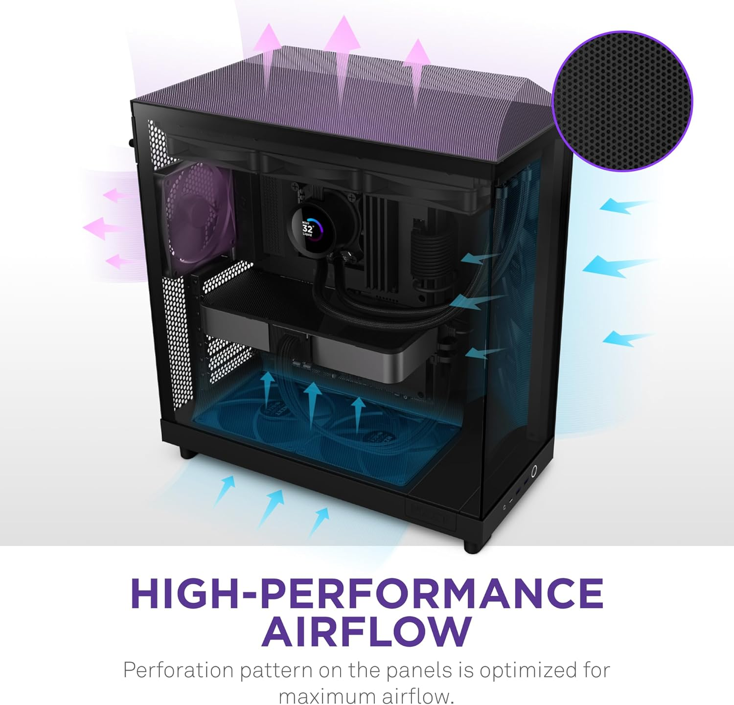 NZXT H6 Flow CC-H61FB-01 image number 1