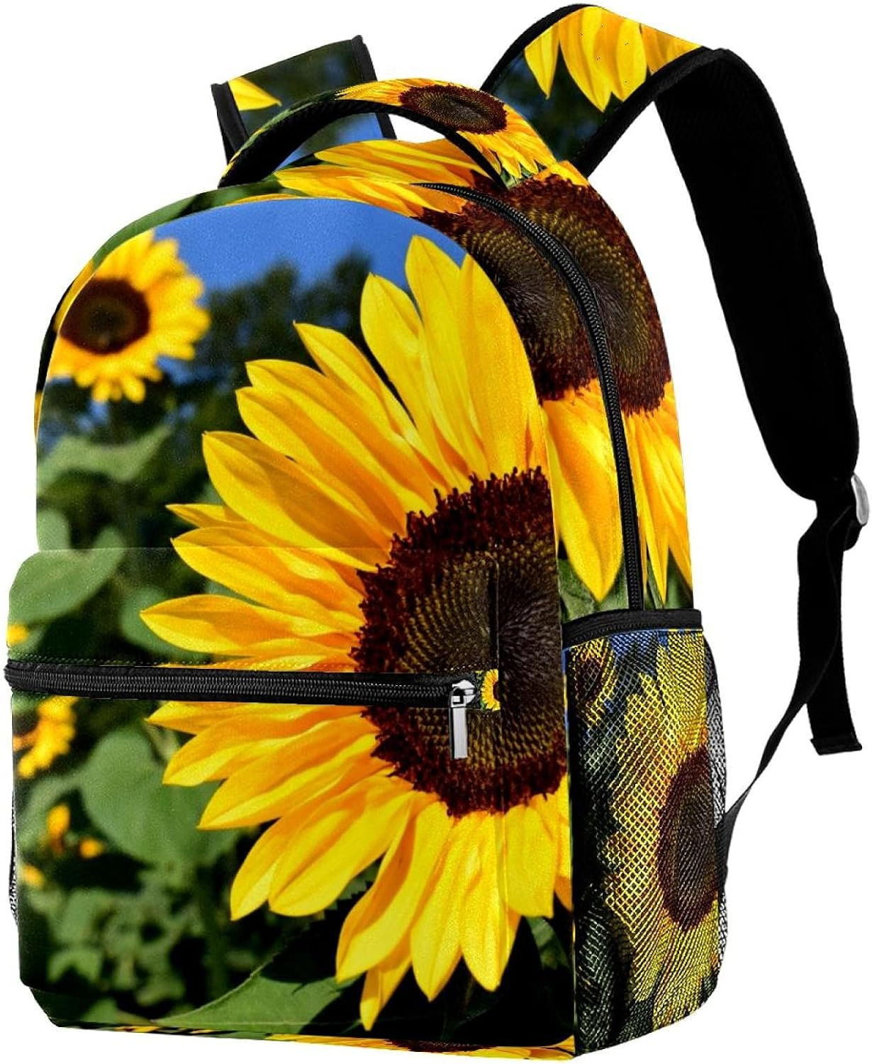 Sunflower Backpack Students Shoulder Bags Travel Bag College School Tote Backpacks image number 3