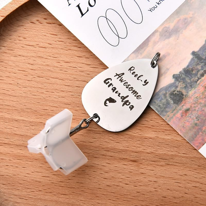 Grandpa Dad Fathers Day Retirement Gift Fishing Lures for Men Daddy Dad in Law Father Day Gifts for Father Grandfather image number 1