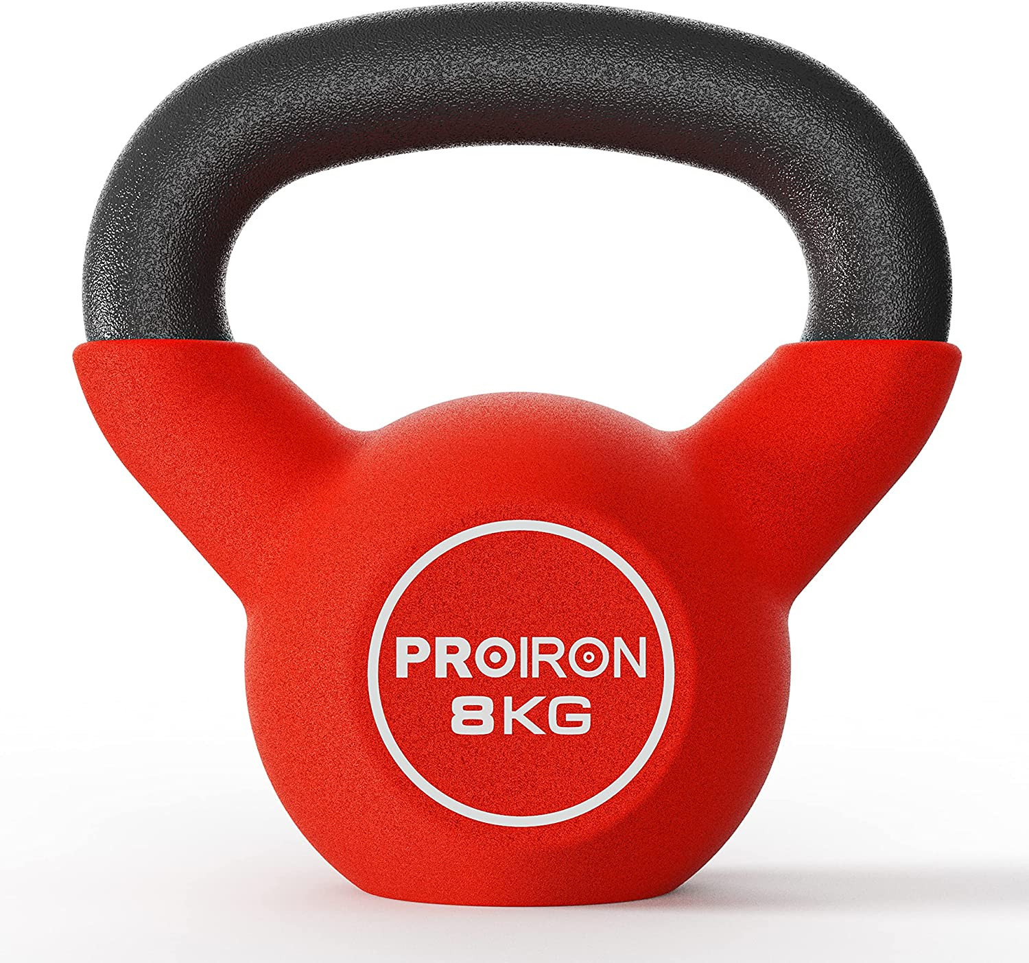 PROIRON Neoprene Coated Kettlebell Weights Solid Cast Iron Kettlebell, Strength Training Kettlebells for Weightlifting, Conditioning, Strength & Core Training in 4KG, 6KG, 8KG, 10KG, 12 KG, 14KG,16KG,20KG