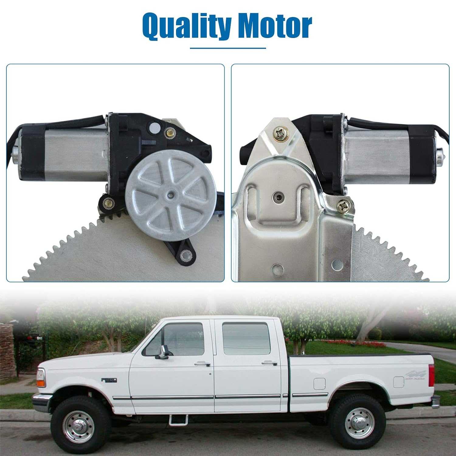 741-674 Power Window Regulator with Motor Driver Side Front Left for 1981-1996 F'Ord Bronco F150 F-250 F350, 1981-1983 F100, 1988-1997 F450 Super Duty Truck, OE Replacement Parts image number 6