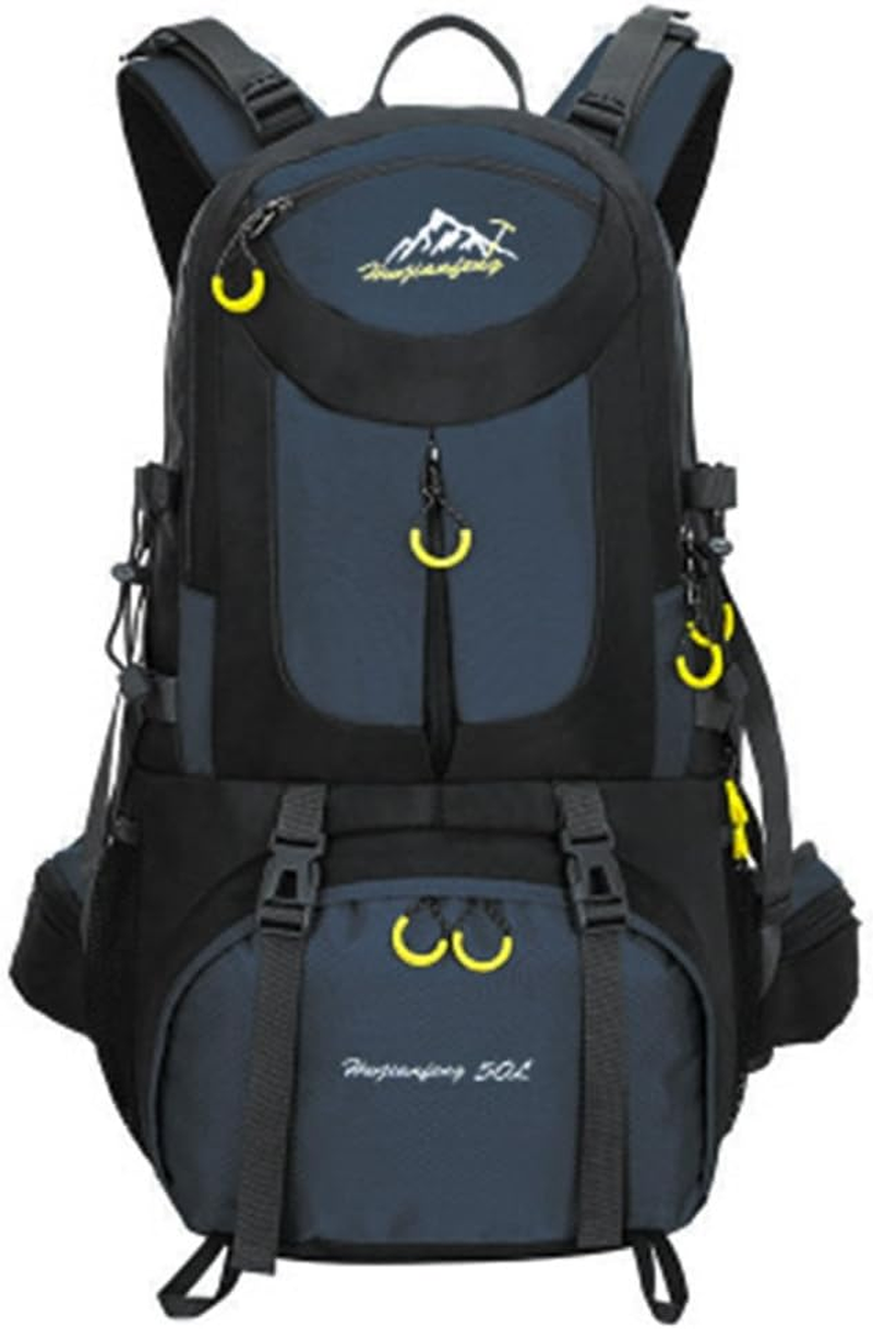 50 Liter Backpack, Great for Outdoor Sport, Hiking, Trekking, Camping Travel, Mountain Climbing. Waterproof Mountaineering Bag, Travel Climbing Daypacks, Knapsack, Rucksack - Aquamarine image number 2