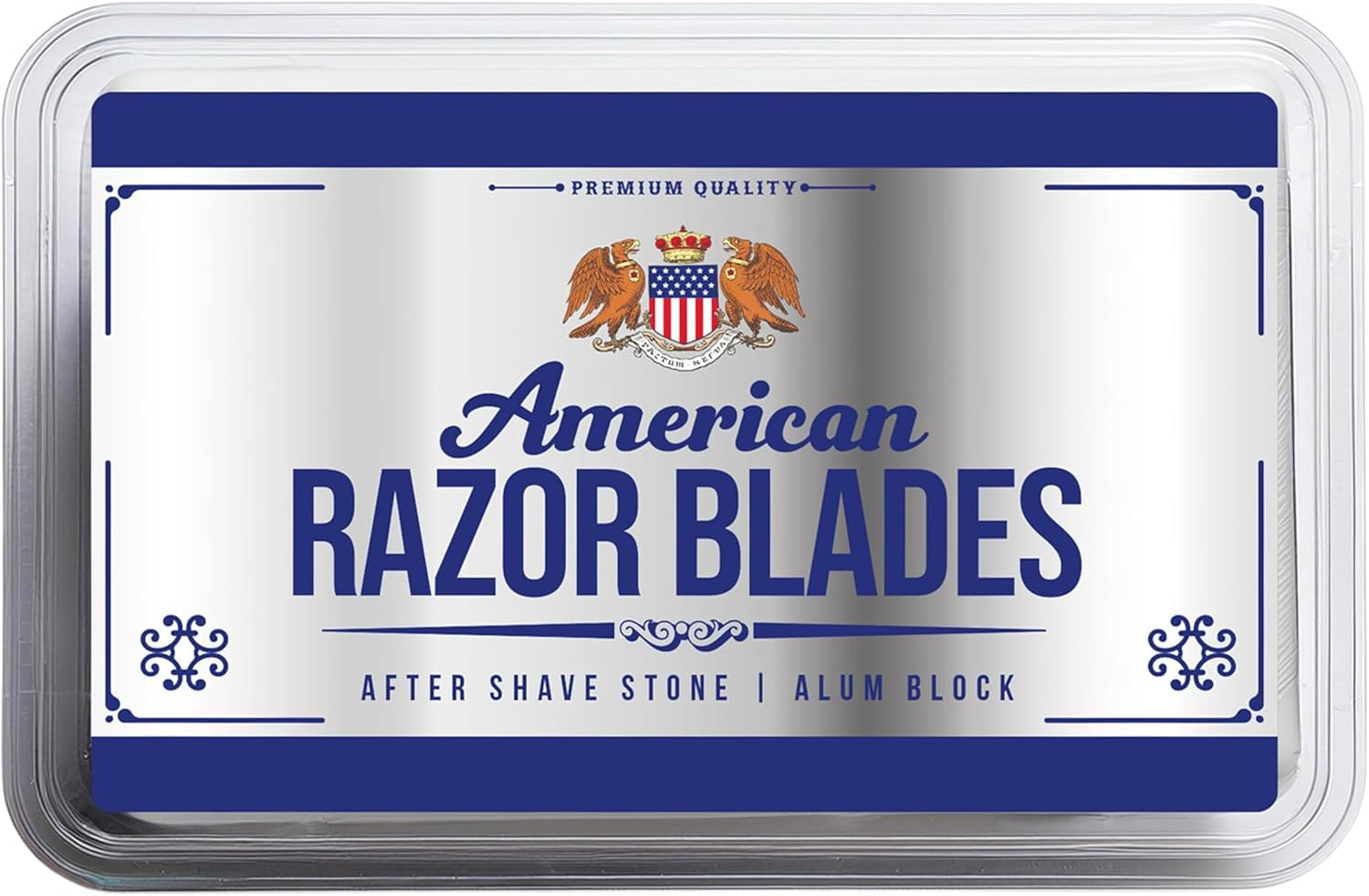 American Razor Blades Alum Block Aftershave Solution for Shaving Razor Burn Relief in Plastic Case 3.53 Oz. 100Gr. image number 2