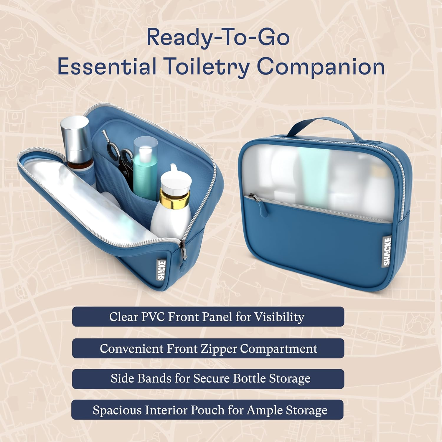 5 Set/8 Set Packing Cubes - Travel Organizers with Laundry Bag, 8 Set - Navy Blue, Set of 8, Set of 8 image number 5