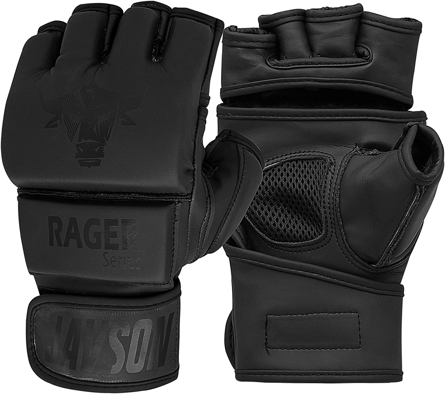 MMA Gloves Artificial Leather for Men & Women, Kickboxing Gloves Martial Arts Gloves for Grappling, Kickboxing, Muay Thai, Cage Fight & Punching Bag Gloves for UFC Training & Sparring by Javson image number 3