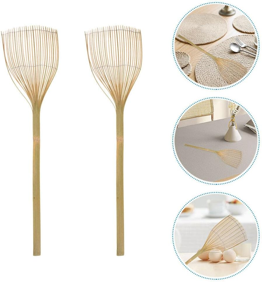 Mipcase Fly 2Pcs Manual Insect Mosquito Bug Long Handle Flyswatter Bamboo for Summer Mosquito image number 6