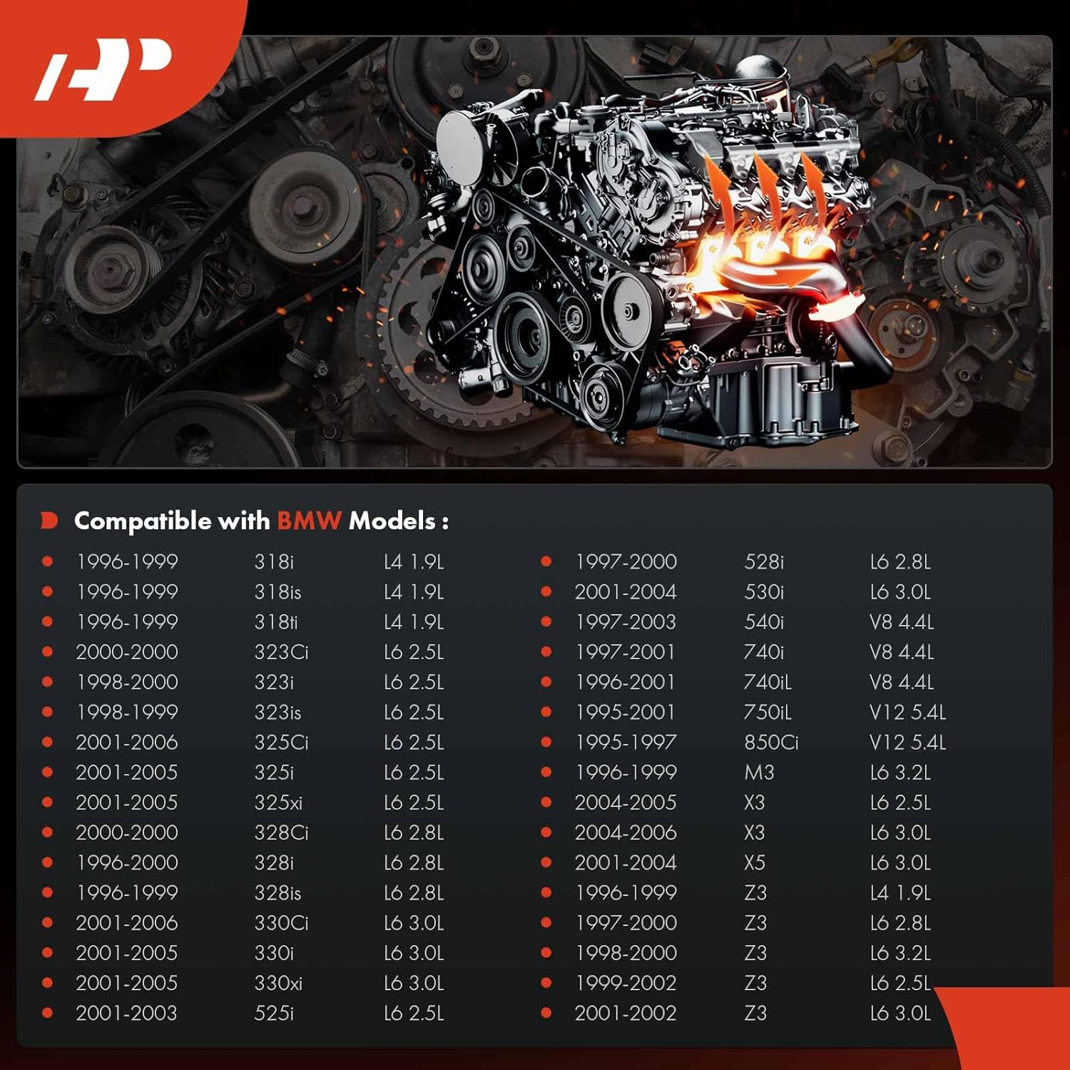 A-Premium Engine Coolant Temperature Sensor [2 Pins] Compatible with BMW 318I, 318Is, 318Ti, 323Ci, 323I, 323Is, 325Ci, 325I, 325Xi, 328Ci, 328I, 328Is, 330Ci, 330I, X5, 525I, 528I, 530I, 540I, X3 image number 1
