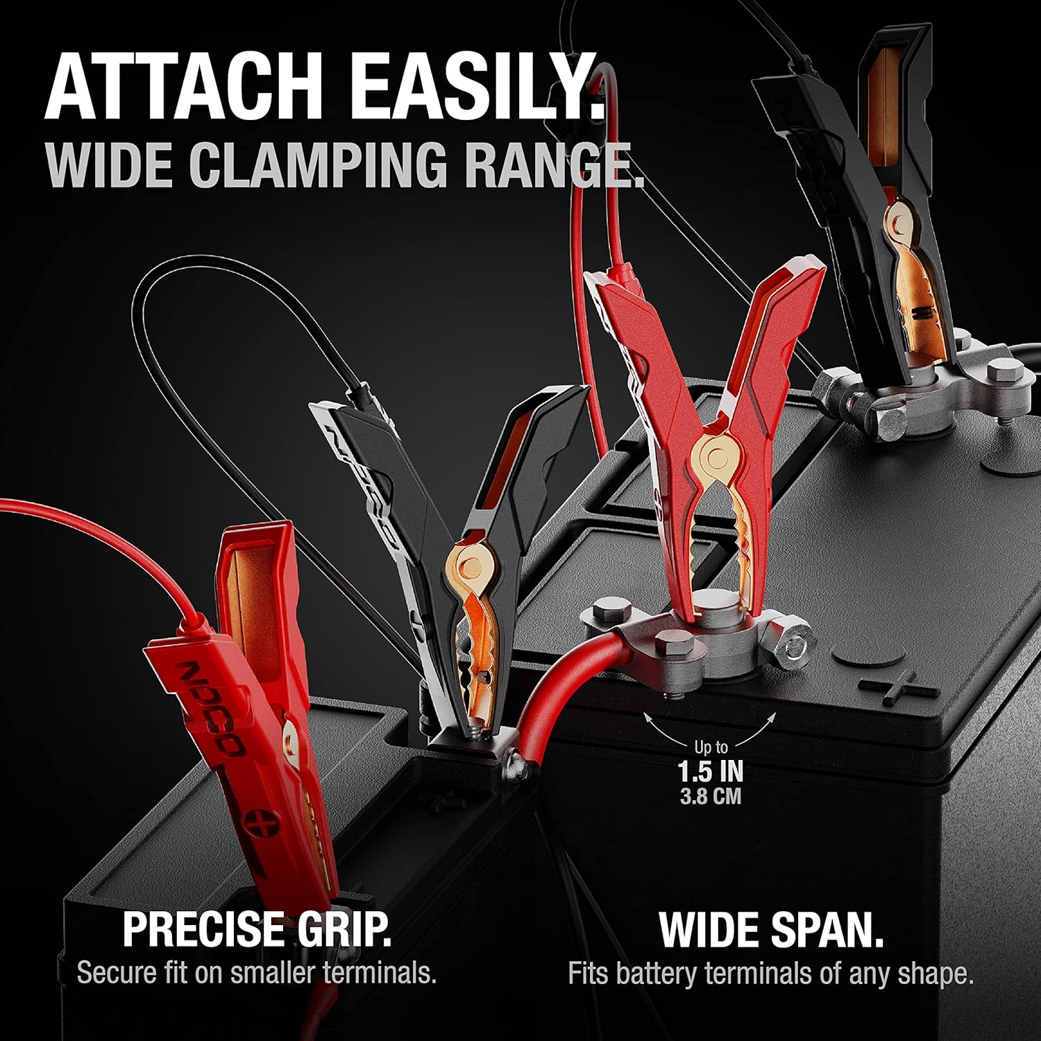 NOCO GC014 XL X-Connect Battery Clamp Accessory for NOCO Genius Smart Battery Chargers image number 5