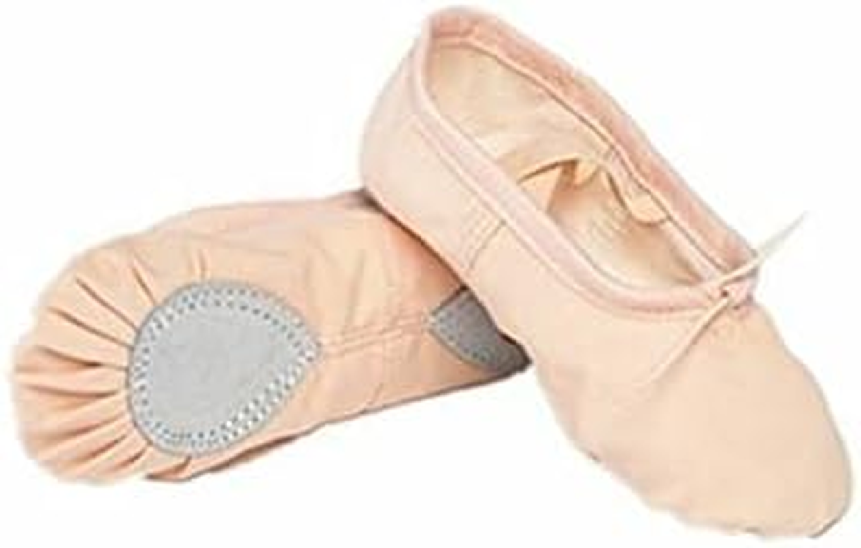 Pink Canvas Ballet Dance Shoes Slippers Slippers Yoga Shoe 45 26.5Cms Inner Standard Flats T01 image number 3