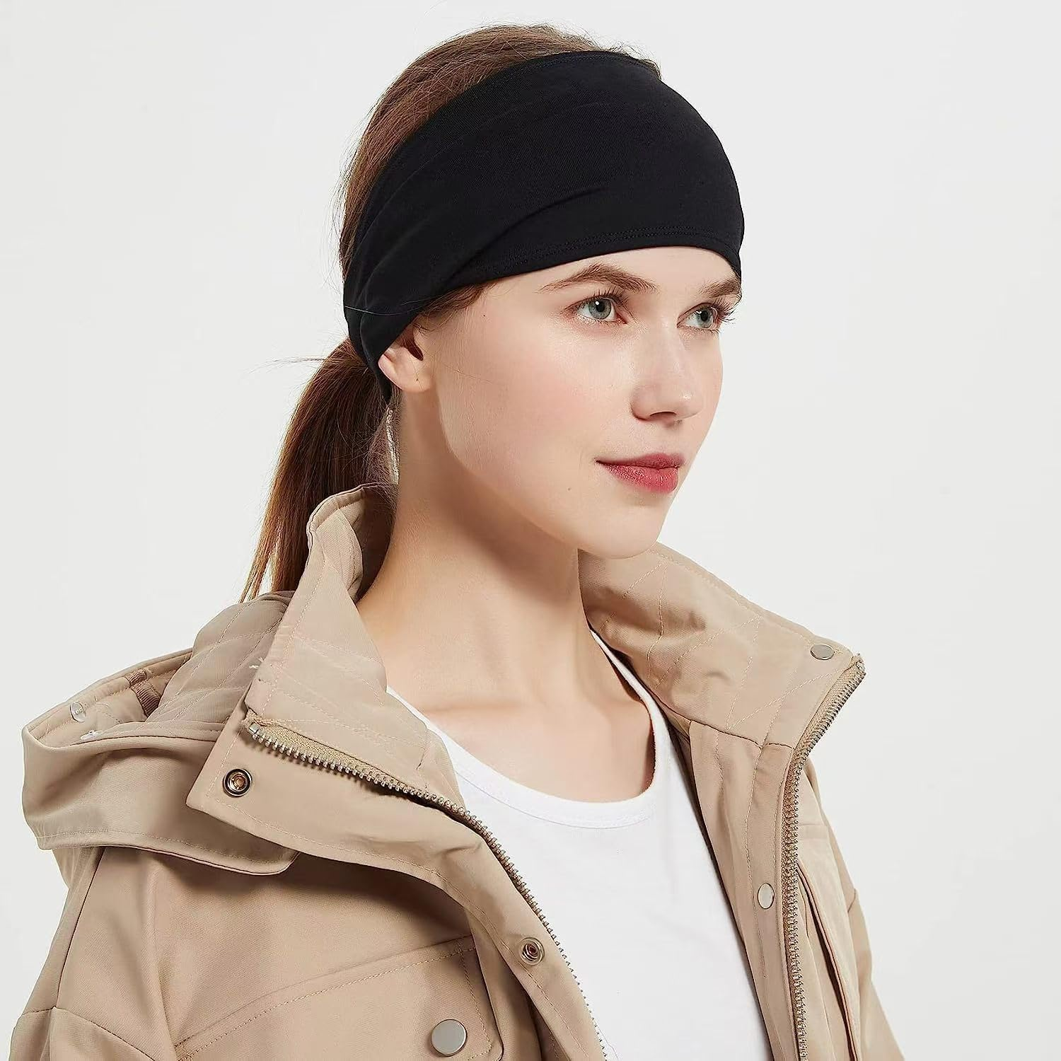 Ear Warmer Headbands, Winter Ear Muffs Headband for Men Women Kids, Ear Cover Headband in Cold Weather Running Skiing image number 2