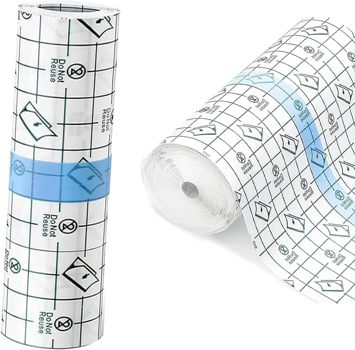 2 Rolls Tattoo Aftercare Bandage Roll Waterproof Transparent Film Second Skin Bandage for Tattoo Initial Healing and Skin Repair Adhesive Tattoo Supply Wrap (25Cm*2M Roll) image number 1