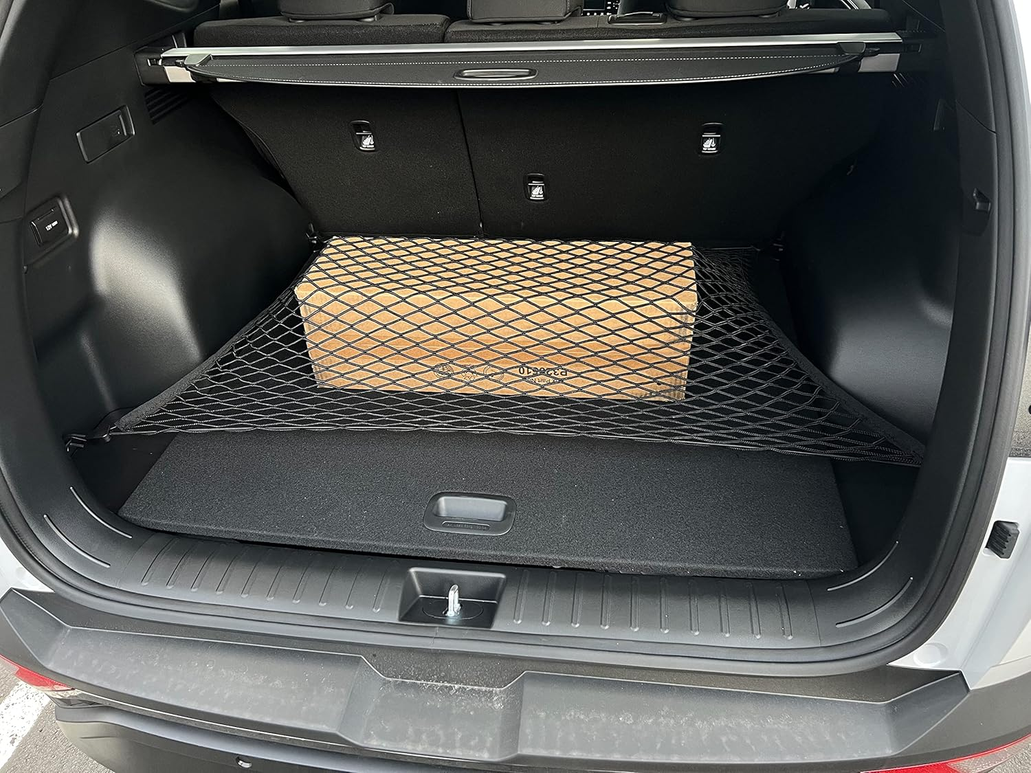 Floor Style Automotive Trunk Mesh Cargo Net for Hyundai Tucson Se N Line 2022-2024 - Premium Trunk Organizer and Storage - Luggage Net for Crossover - Best Car Organizer for Hyundai Tucson image number 1