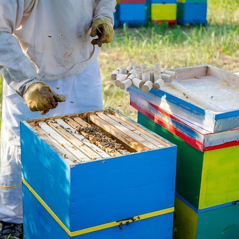 108 PCS Bee Hive Smoker Pellet, Bee Smoker Fuel for Beekeeping Moxa Cone Fuel Rolls, Bee Smoker Pellets Produce Clean & Cool Smoking for Beehive, Beekeeping Supplies Tools Solid Fuel (108) image number 1