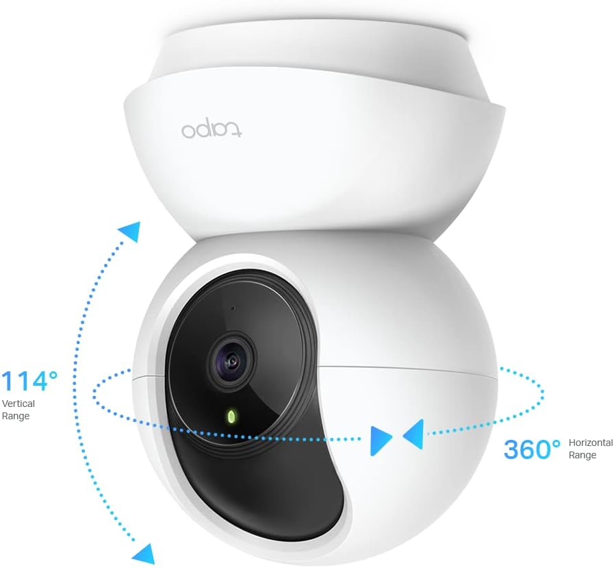 Tapo Tp-Link Pan/Tilt Home Security Wi-Fi Camera - 1080P, 360&deg;, Night Vision, Alarm, 2-Way Audio, 24/7 Live View, Voice Control, Tapo APP, Alexa, Google Assistant, No Hub Required (Tapo TC70) image number 3