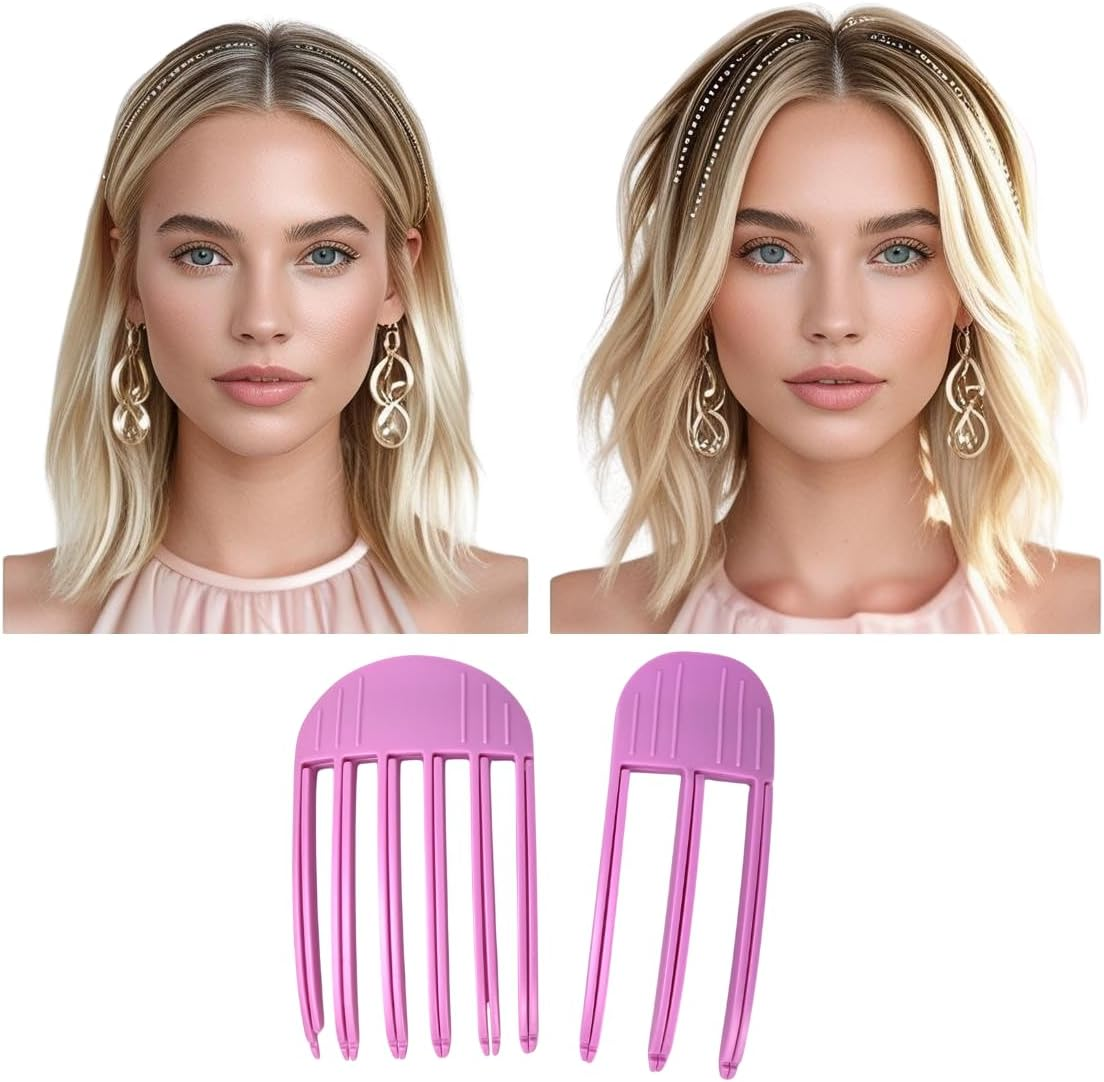 2 X Hair Root Volume Combs for Men and Women for All Hair Types image number 1