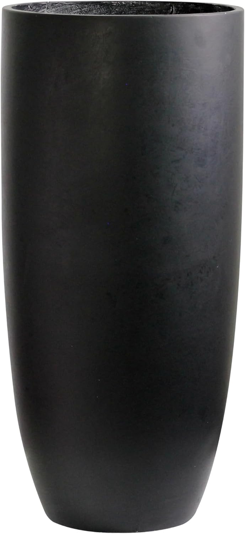 Olly & Rose Matt Black Tall Planter - Fibre Planter 65Cm Height 30Cm Diameter image number 1