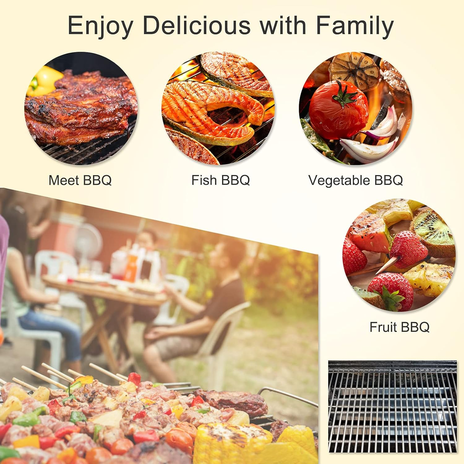 Criditpid 21.5 Inch 7534 Flavorizer Bars Compatible for Weber Spirit 200 Series, Weber Spirit E210, S210, Spirit 500 and Genesis Silver a Grills, 5-Pack 7535 Flavor Bars for Weber Spirit 500 Gril image number 6