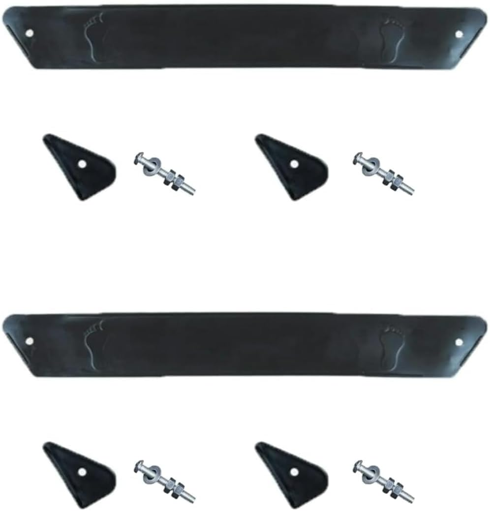 2Pcs Black Stroller Footrest Replacement Adjustable Stroller Extension Footboard Strollers and Accessories for Pushchair Seat Liners, Stroller Connectors Accessories (37Cm)