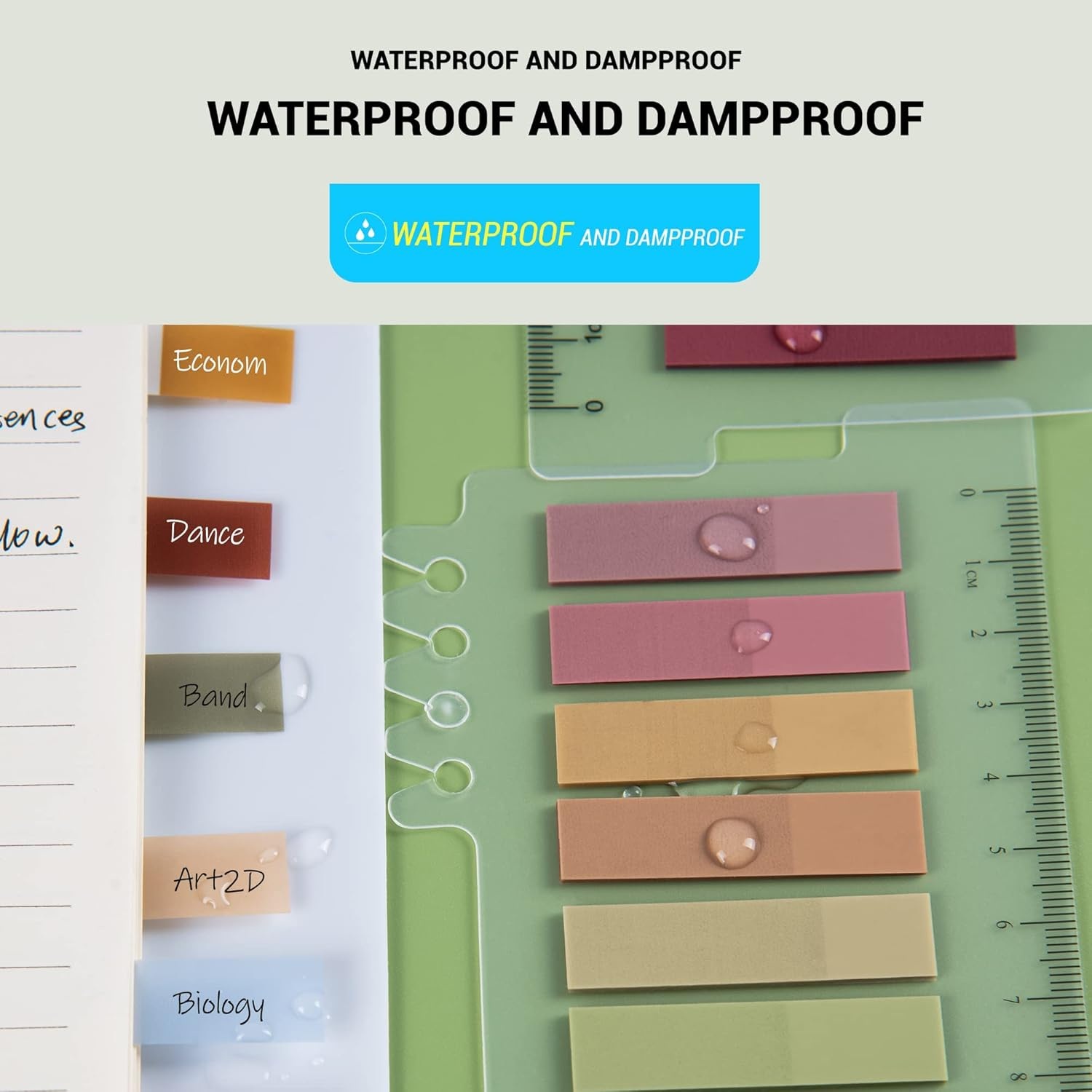 Golcellia Sticky Tabs,Sticky Note Tabs,Book Tabs,Index Tabs, Page Tabs, Page Markers,60 Colors, 7 Designs,Annotation Tabs,Book Annotation Supplies image number 1