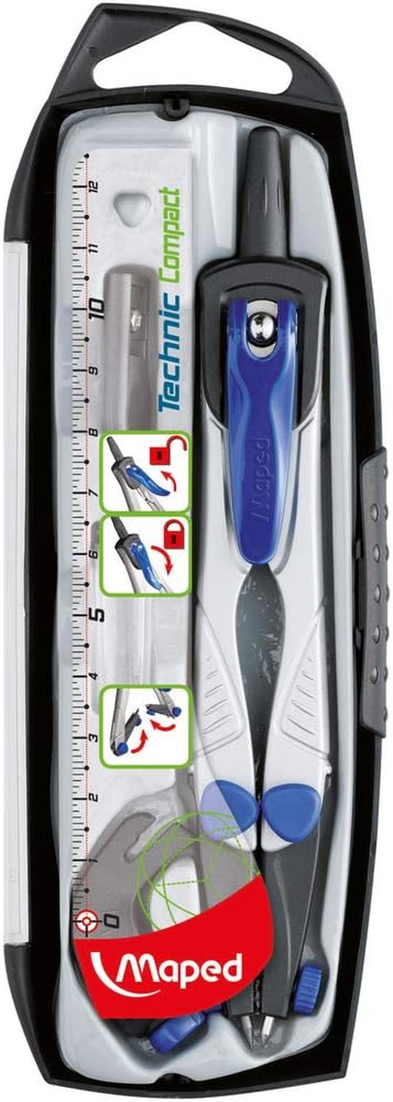 Maped Technic Compact Compass Case (4 Pieces) image number 1